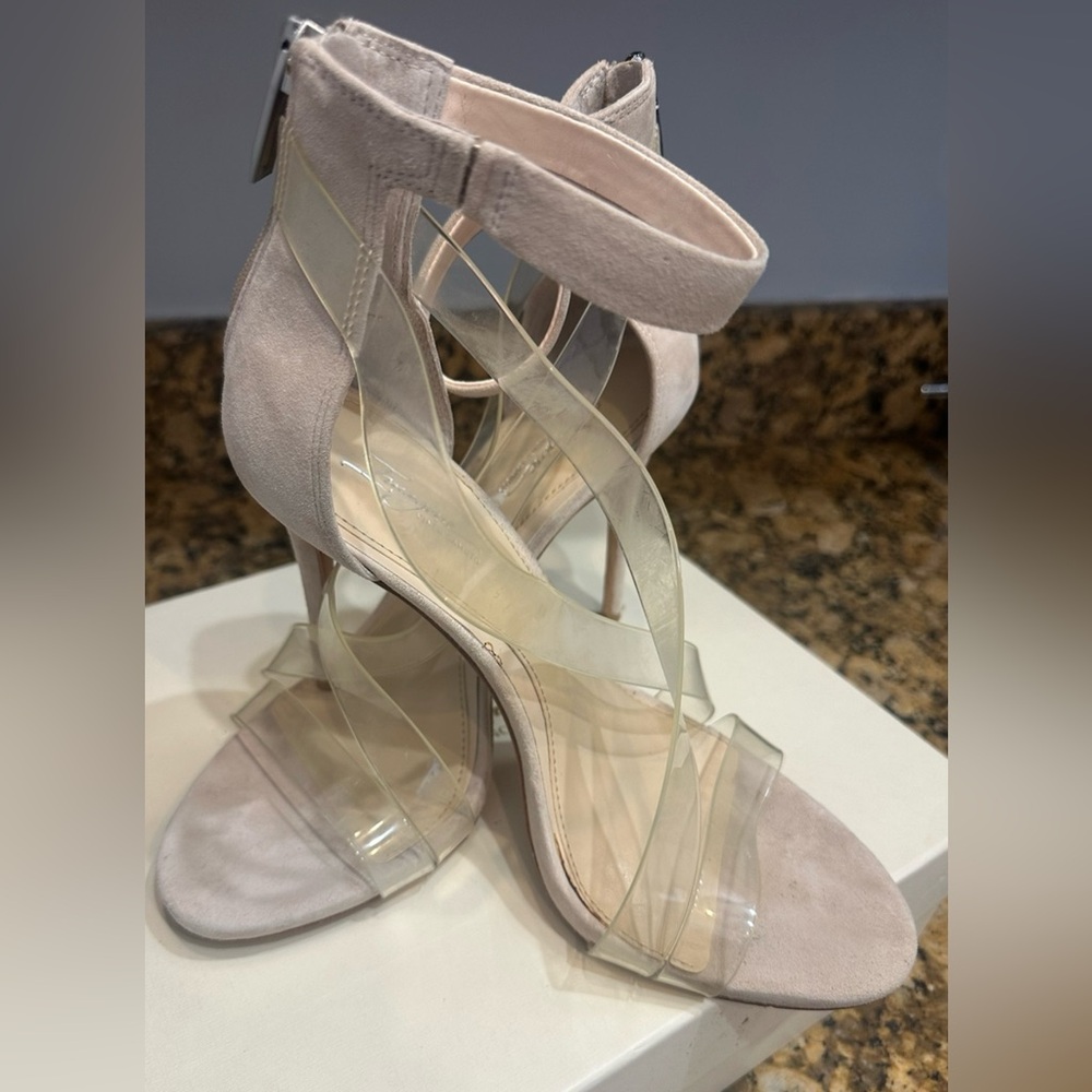 Vince Camuto  Imagine IM-Devine4 Clear /Suede Size 10 - Picture 4 of 10